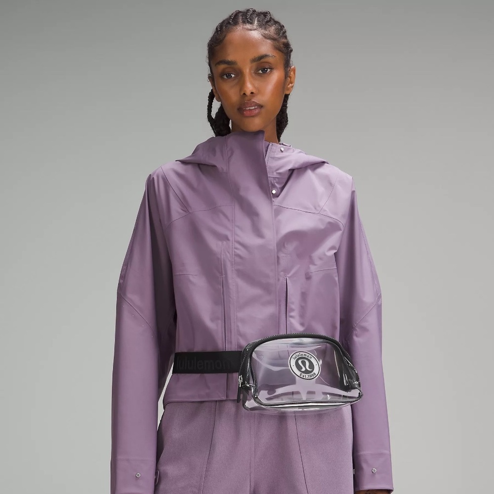 lululemon NWT Clear Belt Bag *Logo Black 1L